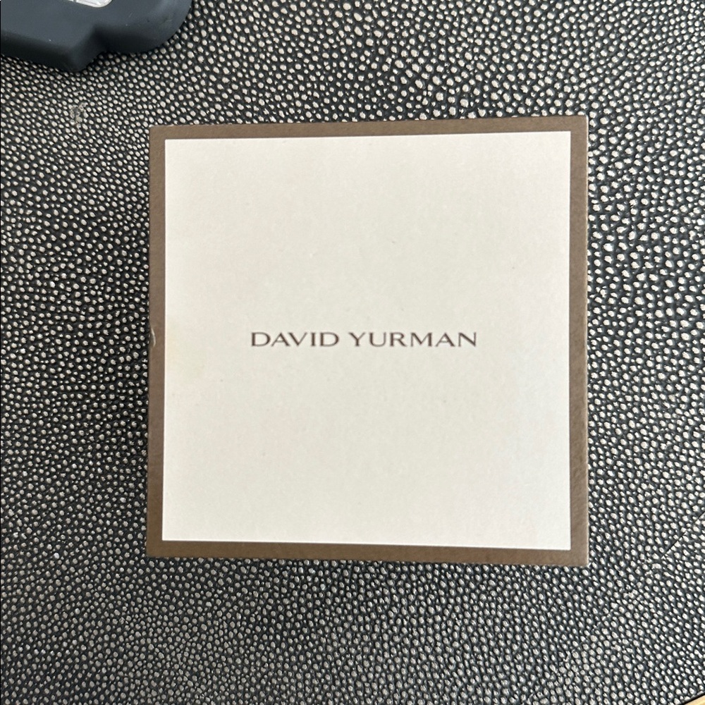 Authentic DAVID YURMAN SCULPTED CABLE SQUARE LOCKET - Picture 11 of 12